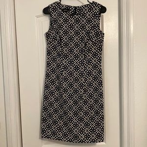 ALYX Navy, Cream, and White Sleeveless Dress